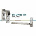 Classic Accessories Trilogy Exit Trim with Straight Lever for VD99, Satin Chrome VE3852737